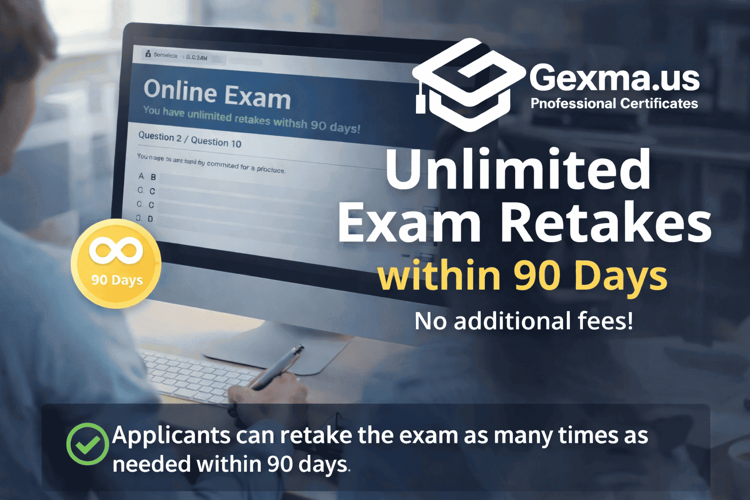 Gexma - Unlimited Exam Retakes